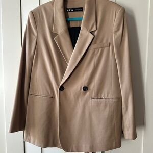New Oversized Zara Women's Tan Blazer